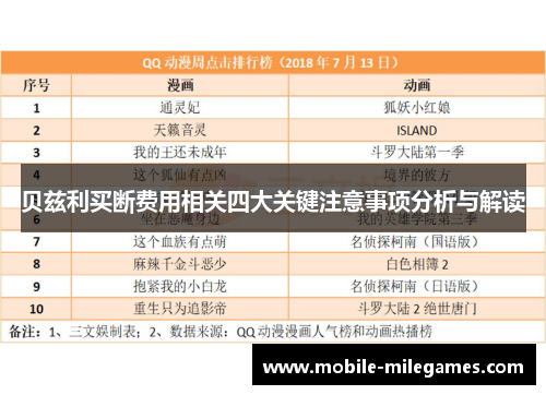 贝兹利买断费用相关四大关键注意事项分析与解读